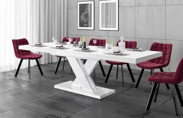 Stół rozkładany XENON LUX 160 - Biały / Biały